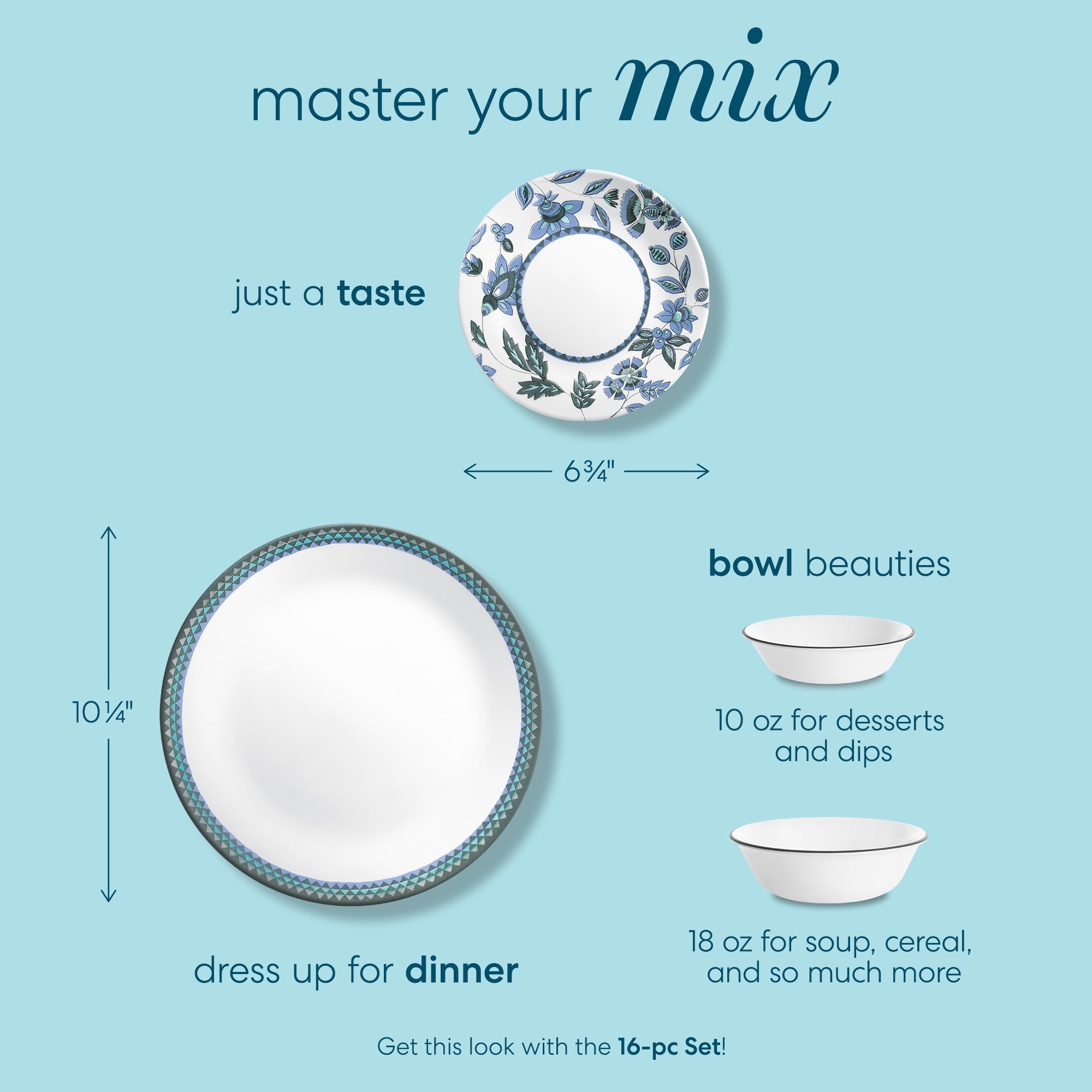 Corelle® Veranda 16-piece Dinnerware Set, Service for 4