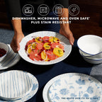 Corelle® Botanical Stripes 12-piece Dinnerware Set, Service for 4