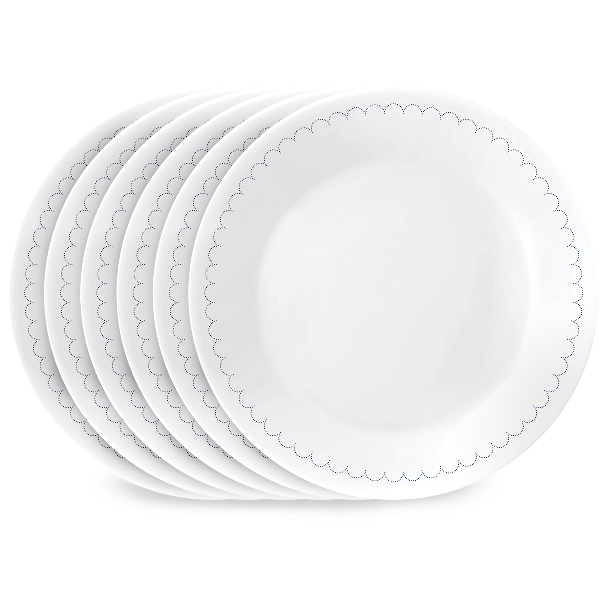 Corelle® Caspian Lace 6.75" Appetizer Plate, 6-pack