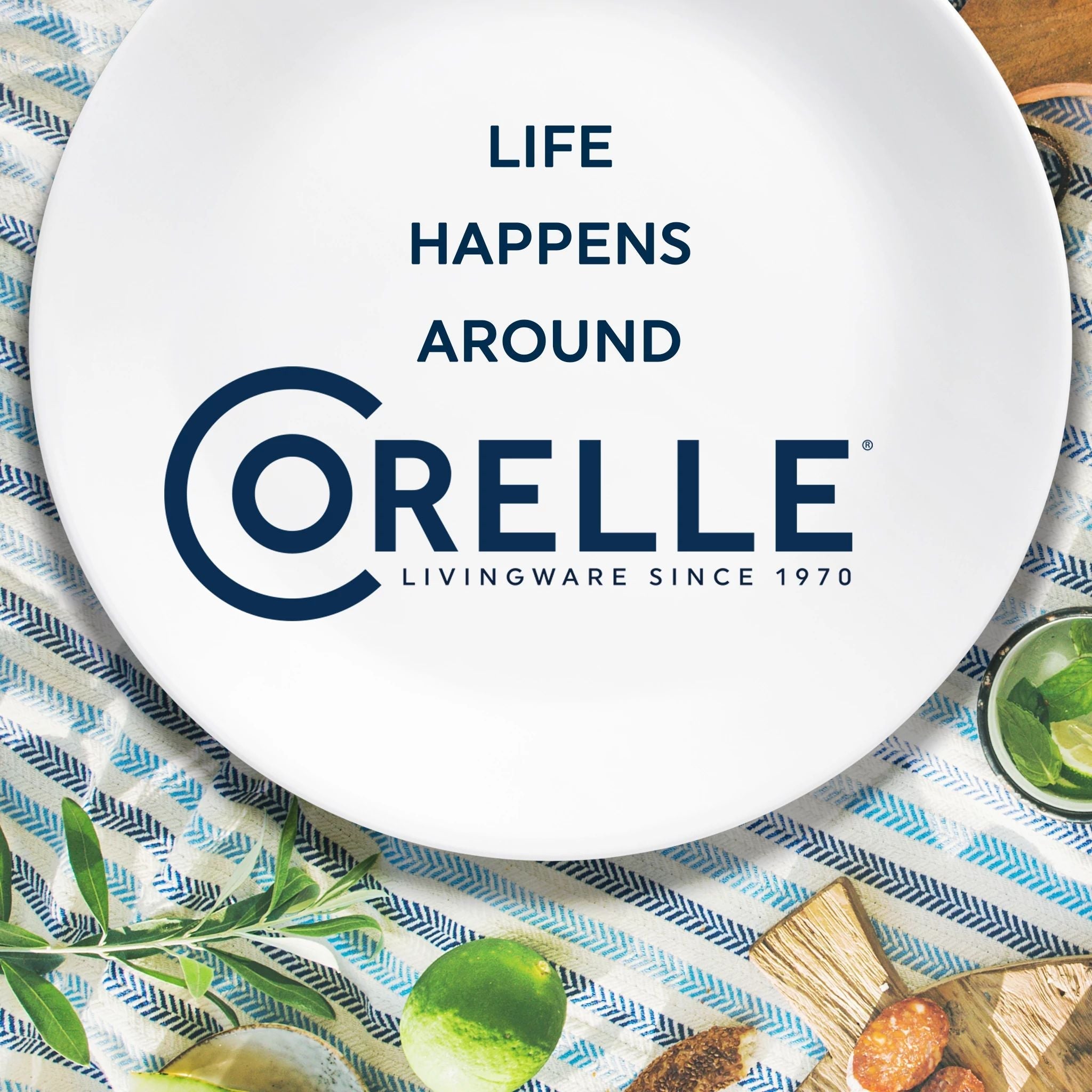 Corelle® City Block 6.75" Appetizer Plate